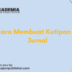 Cara Membuat Kutipan Dari Jurnal