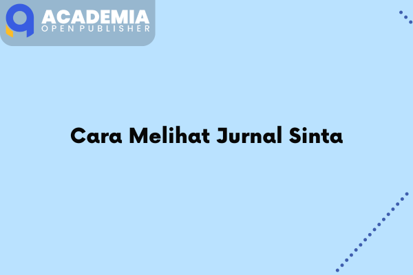 Cara Melihat Jurnal Sinta.